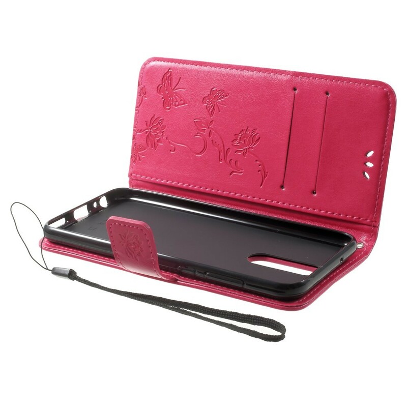 Capa Huawei Mate 10 Lite Butterflies e Flores com CordÃ£o