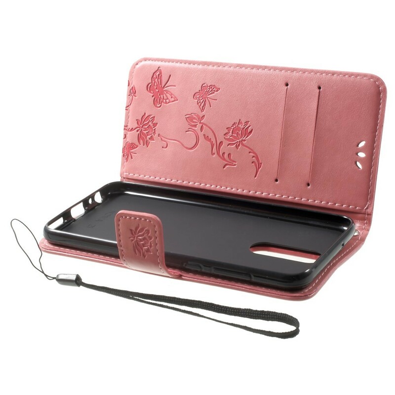 Capa Huawei Mate 10 Lite Butterflies e Flores com CordÃ£o