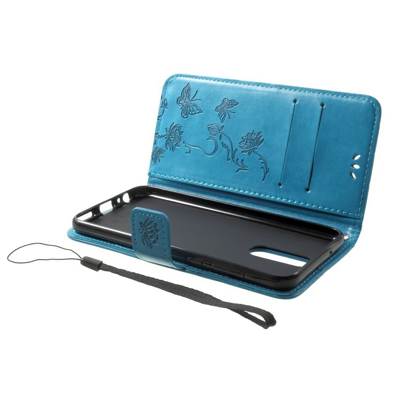 Capa Huawei Mate 10 Lite Butterflies e Flores com CordÃ£o