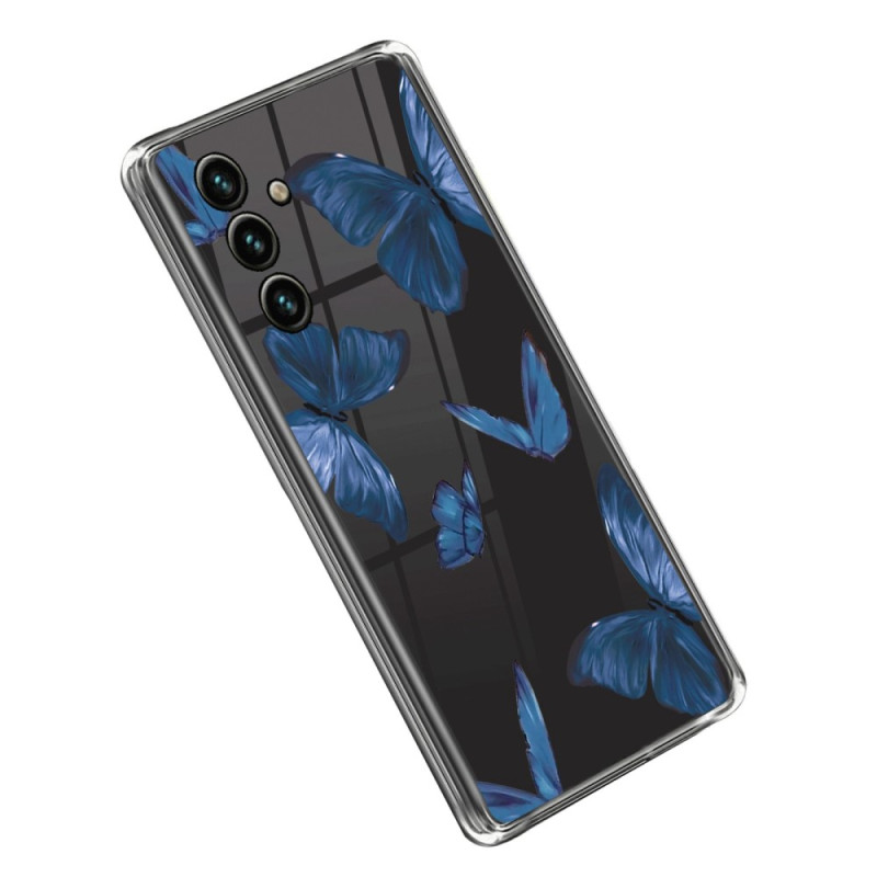 Samsung Galaxy A14 5G / A14 Clear Case Blue Butterflies