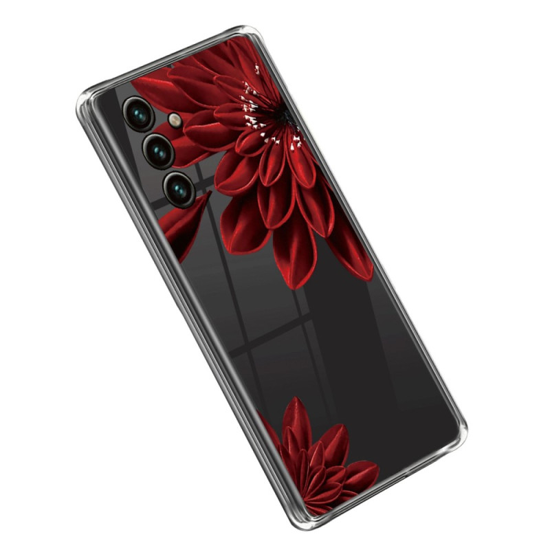 Samsung Galaxy A14 5G / A14 Capa de flor clara vermelha