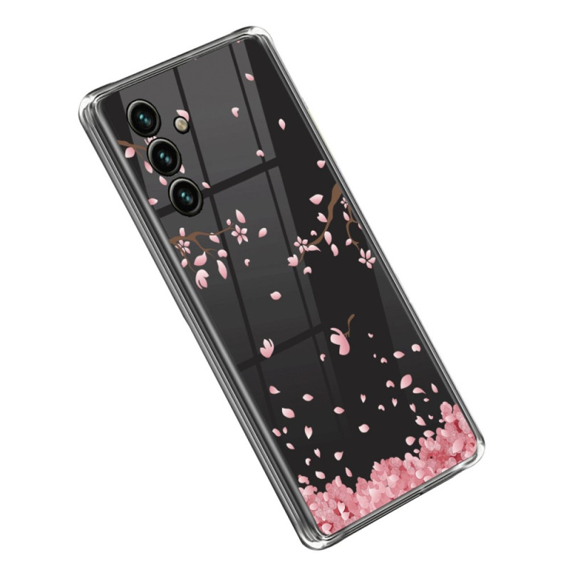 Samsung Galaxy A14 5G / A14 Clear Case Pink Flowers