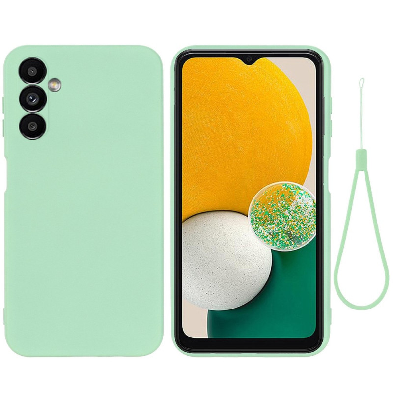 Samsung Galaxy A14 5G / A14 Capa de silicone líquido com correia