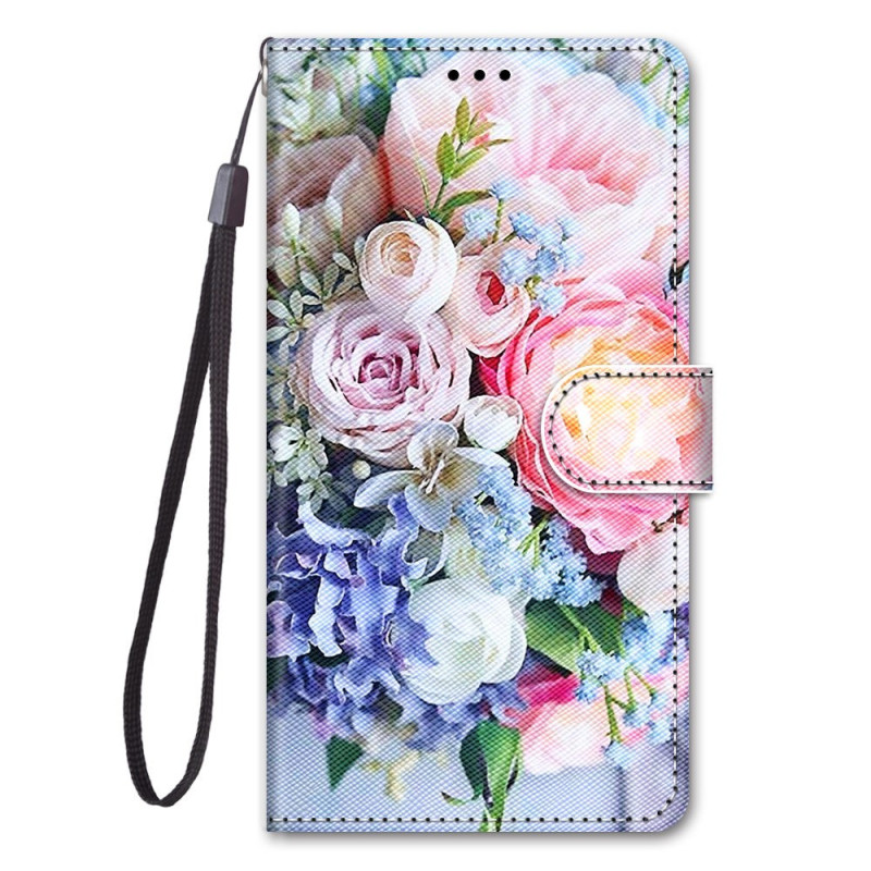 Capa Xiaomi 12 / 12X / 12S Pretty Flowers com alça