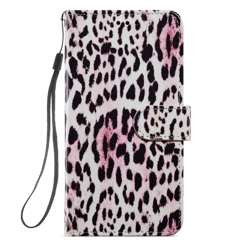 Capa Samsung Galaxy A54 5G Estilo Leopardo com Cordão