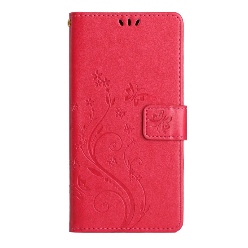 Samsung Galaxy A54 5G Case Flowers e Butterflies com Cordão