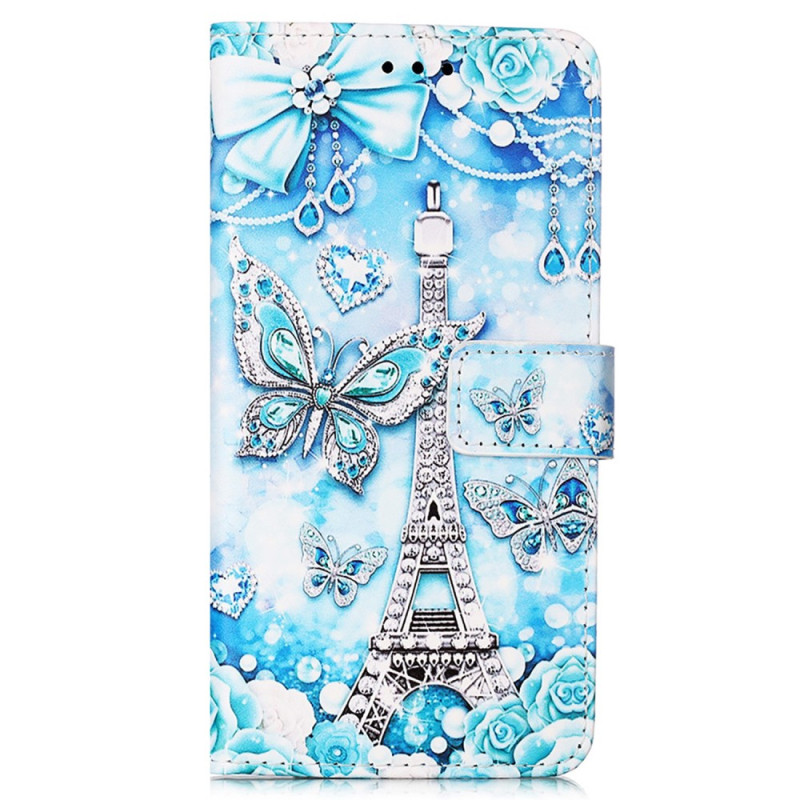 Samsung Galaxy A54 5G Case Eiffel Tower Butterflies