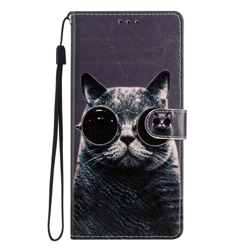 Capa Samsung Galaxy A54 5G Óculos de Cordão de Gato