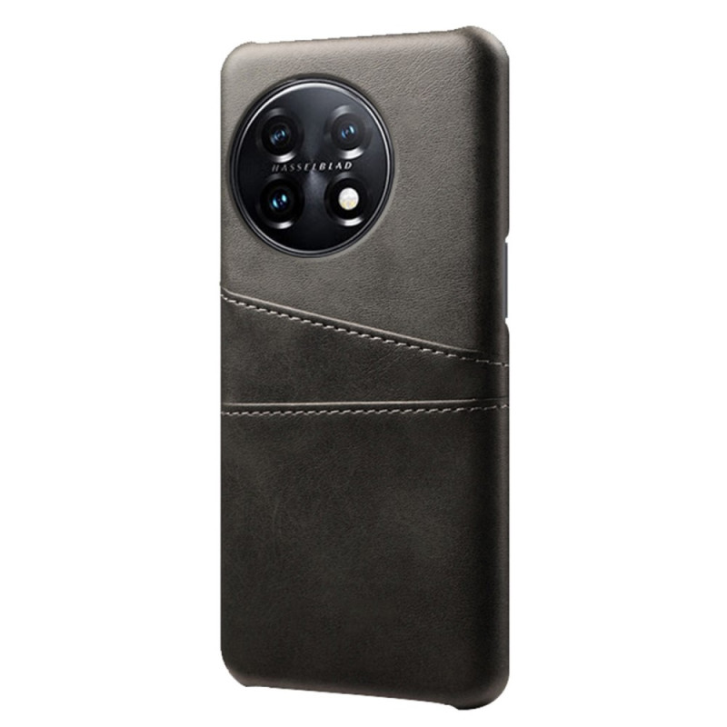 OnePlus 11 5G Capa de cartão de efeito de couro