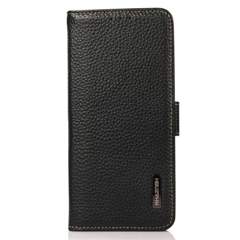 Capa de couro Samsung Galaxy A34 5G Litchi KHAZNEH RFID