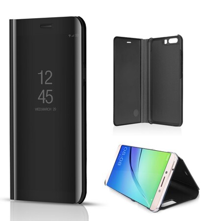 Capa Flip Huawei P10 Efeito Espelho e Efeito Couro