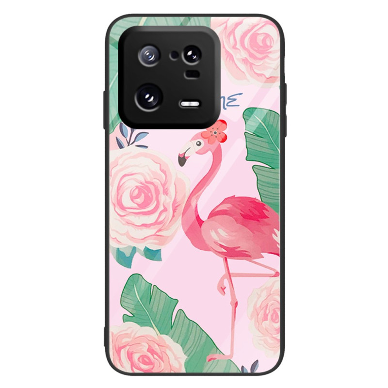 Xiaomi 13 Pro Capa de vidro temperado Pink Flamingo