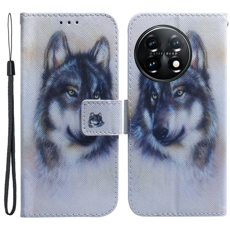 Capa OnePlus 11 5G para cão aquarelado