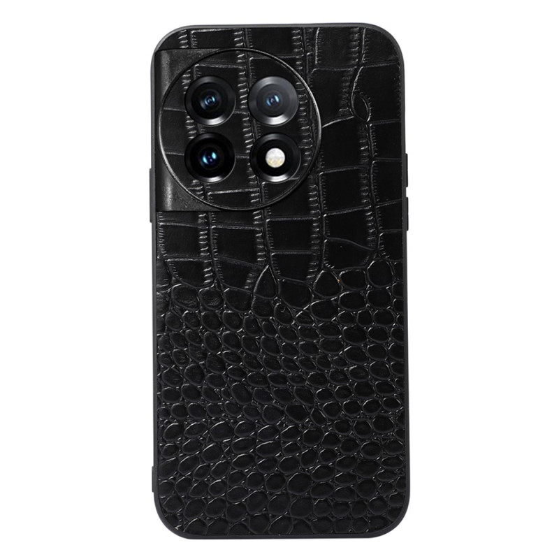 OnePlus 11 5G Capa de pele genuína de Crocodilo Textura de Crocodilo