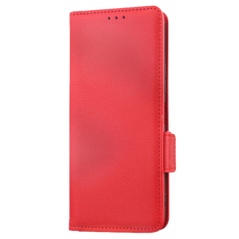 Case Vivo Y35 / Y22s Leatherette Lychee Double Clasp
