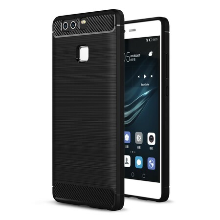Capa Huawei P9 com escova de fibra de carbono