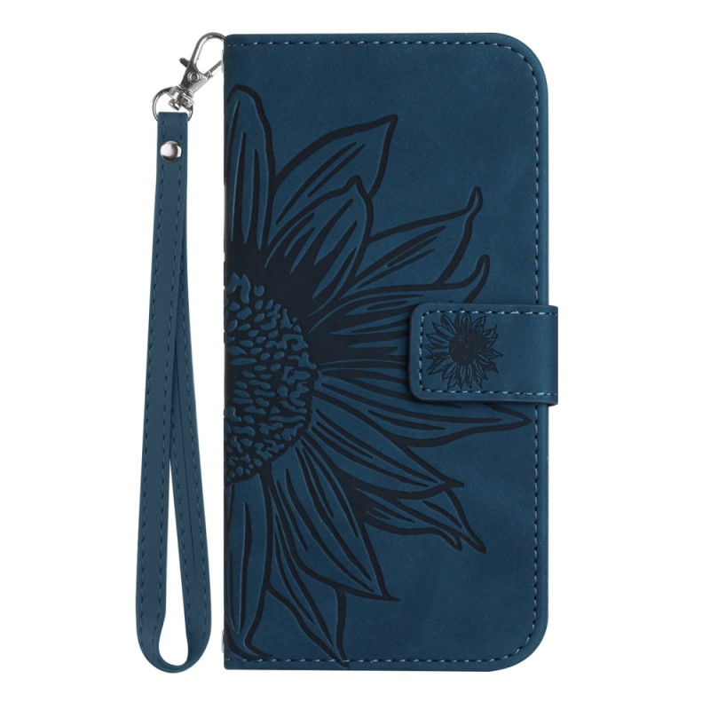 Capa de flores para Honor Magic 5 Lite 5G / X9a com correia