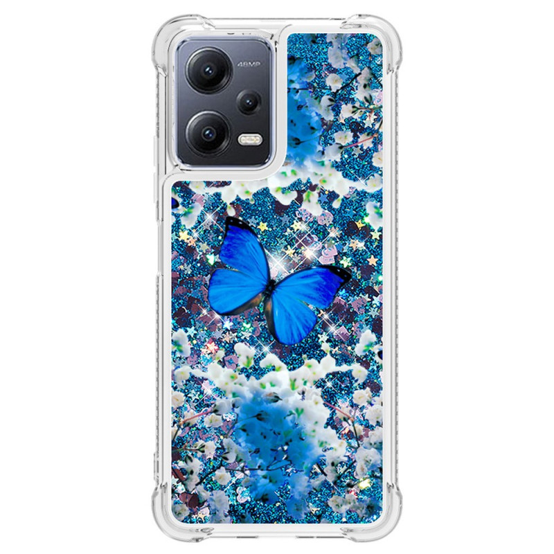 Xiaomi Redmi Note 12/Poco X5 5G Glitter Butterfly Case