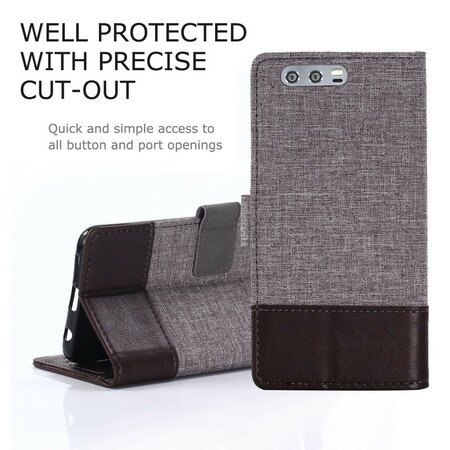 Capa Honor 9 Muxma Fabric and Leather Effect