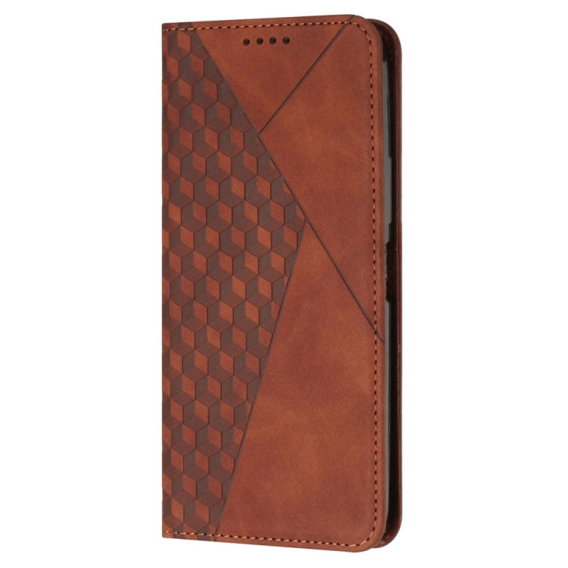 Capa Flip Motorola Edge 30 Fusion Style Leather Pattern