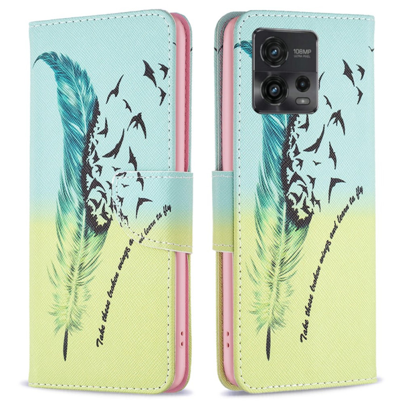 Capa para Moto G72 Feather Learn To Fly