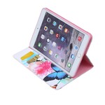iPad Mini 3 / 2 / 1 Capa Borboletas e Flores Pintadas