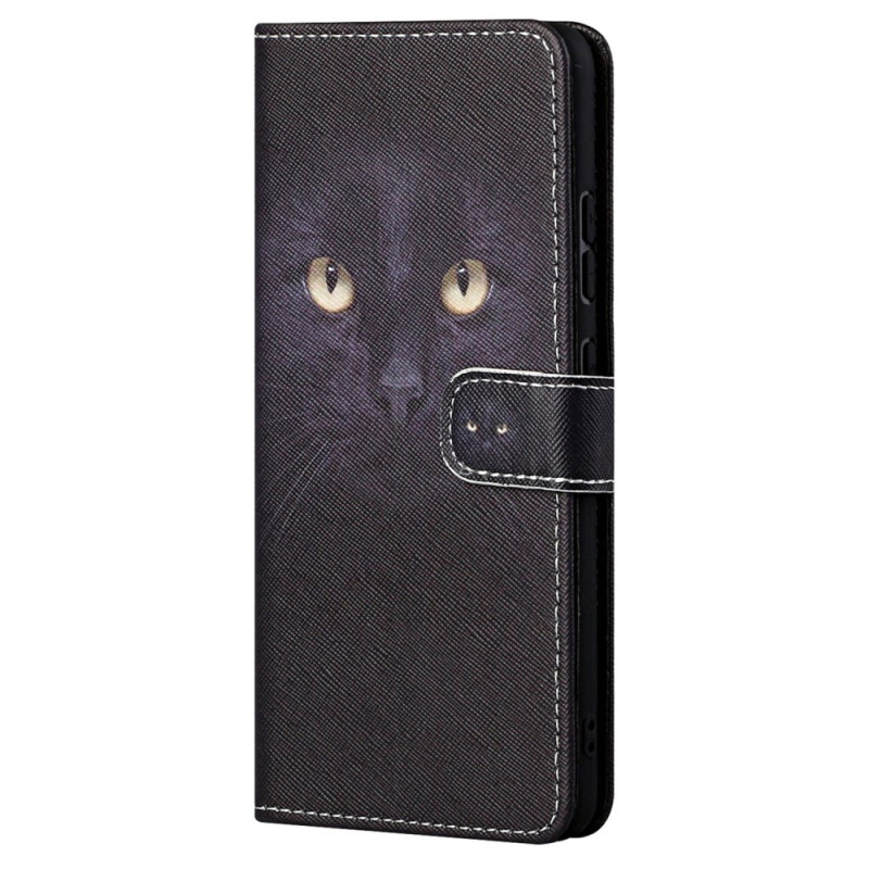 Capa para Google Pixel 7A com cordão de pescoço e olhos de gato