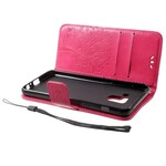 Capa Samsung Galaxy A8 2018 Efeito Couro de Árvore e Corujas