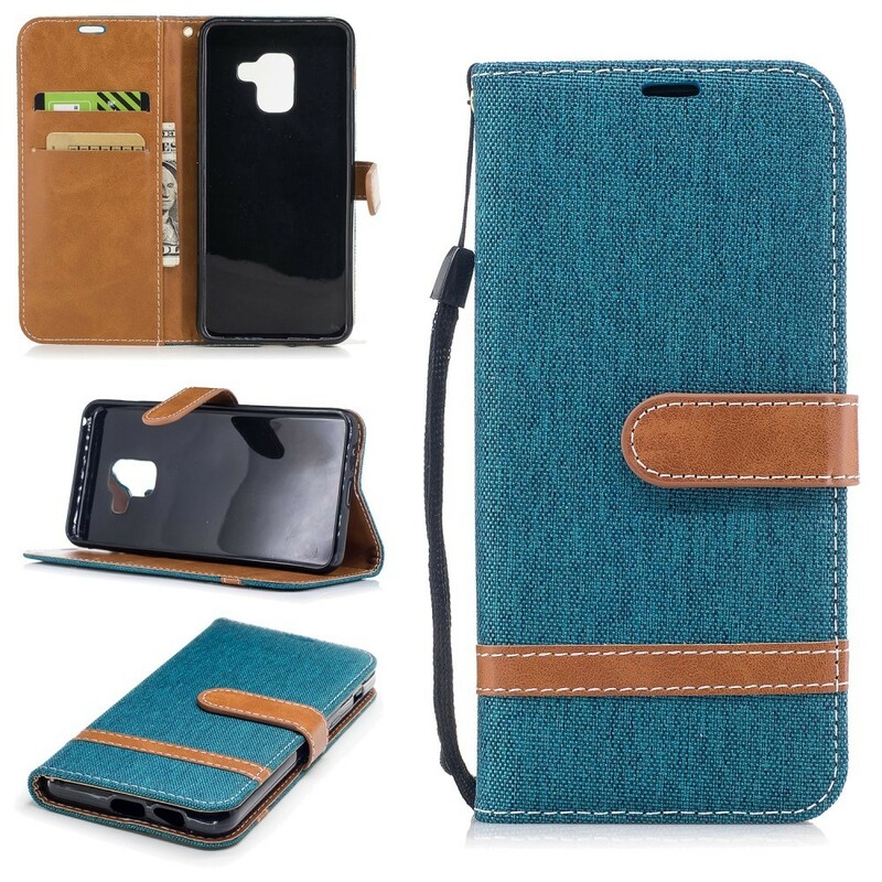 Samsung Galaxy A8 Case 2018 Efeito Tecido e Couro Samsung Galaxy A8 Case 2018 Efeito Tecido e Couro