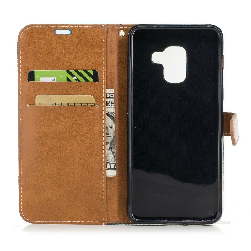 Samsung Galaxy A8 Case 2018 Efeito Tecido e Couro Samsung Galaxy A8 Case 2018 Efeito Tecido e Couro