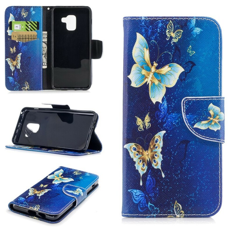 Samsung Galaxy A8 Case 2018 Butterflies In The Night