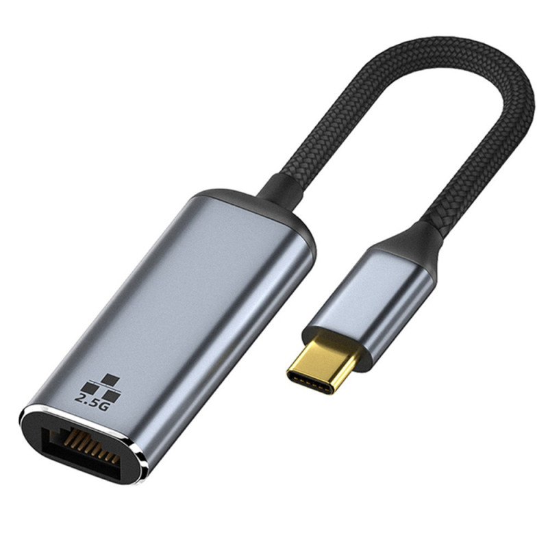 Adaptador de porta USB-C para Ethernet para ligação à Internet