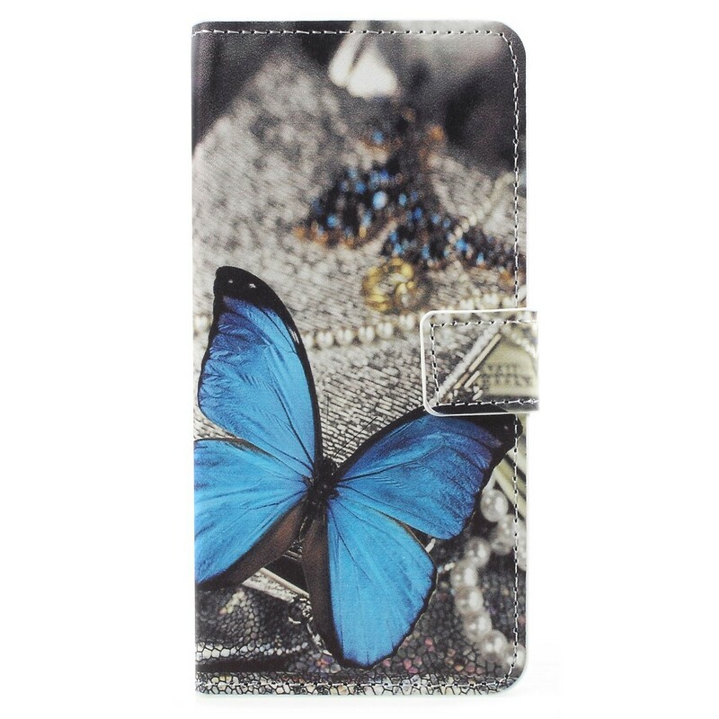 Samsung Galaxy A8 Case 2018 Butterfly Blue