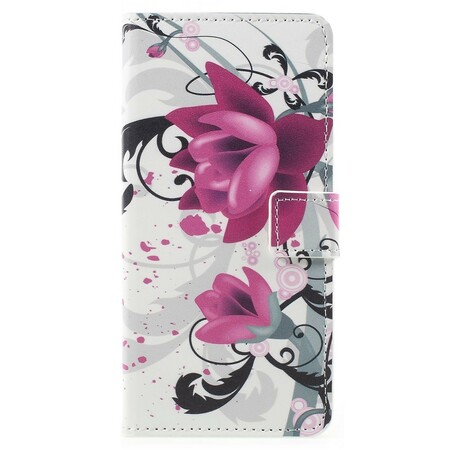 Samsung Galaxy A8 Case 2018 Tropical Flowers
