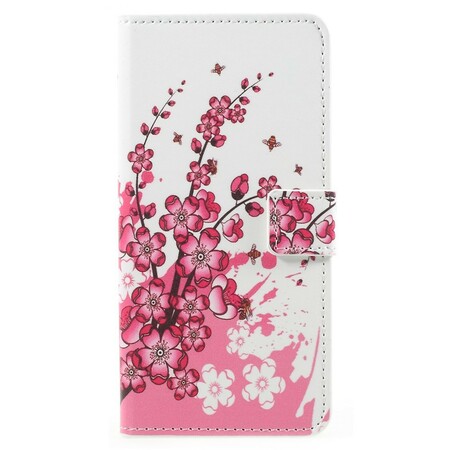 Samsung Galaxy A8 Case 2018 Tropical Flowers