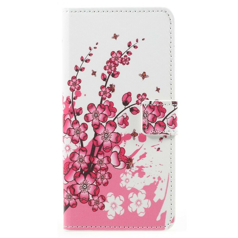 Samsung Galaxy A8 Case 2018 Tropical Flowers