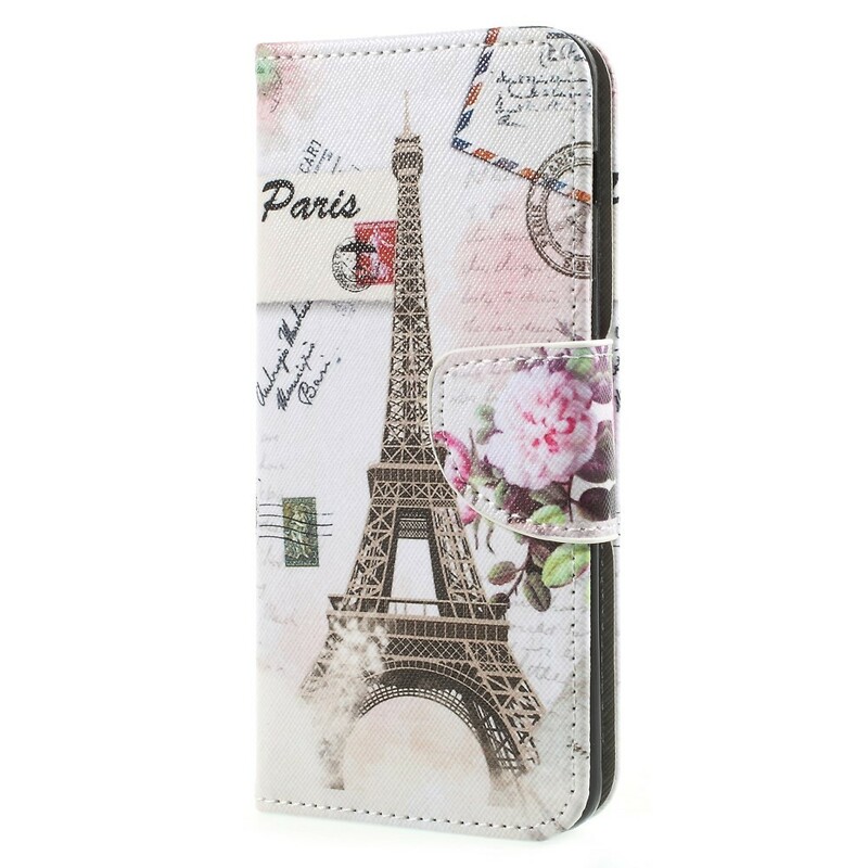 Capa Samsung Galaxy A8 2018 Retro Torre Eiffel