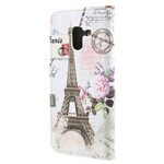 Capa Samsung Galaxy A8 2018 Retro Torre Eiffel