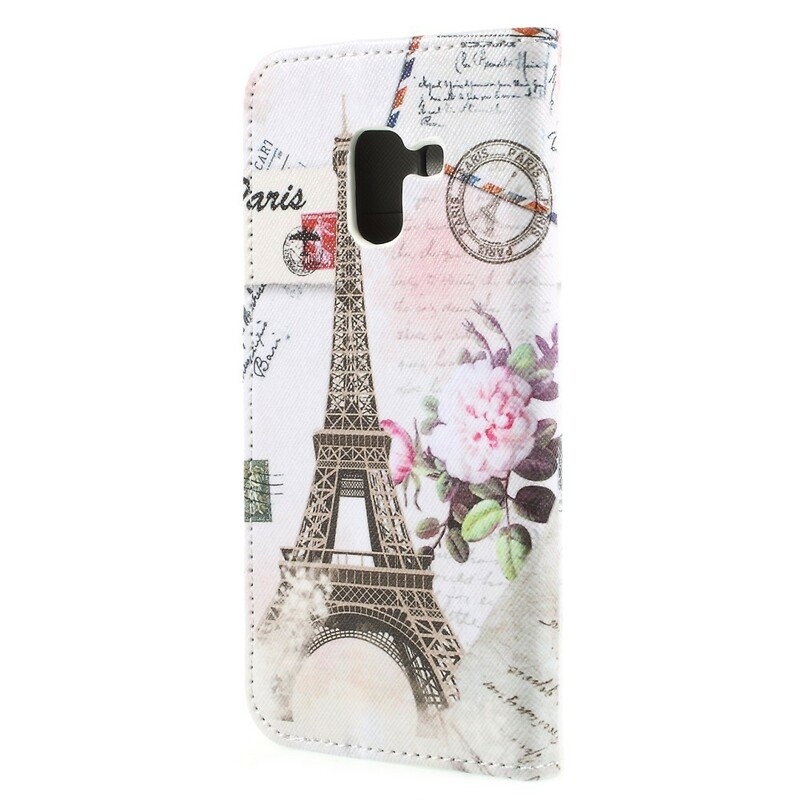 Capa Samsung Galaxy A8 2018 Retro Torre Eiffel