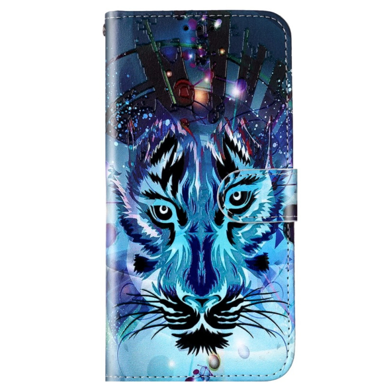 Capa para Sony Xperia 10 V Tigre colorida com correia