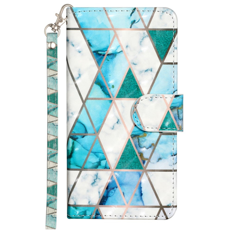 Capa para Sony Xperia 10 V Green Marble Strap