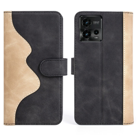 Capa de couro para Moto G72...