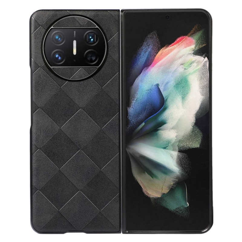 Capa de couro falsa Huawei Mate X3 Padrão de azulejo