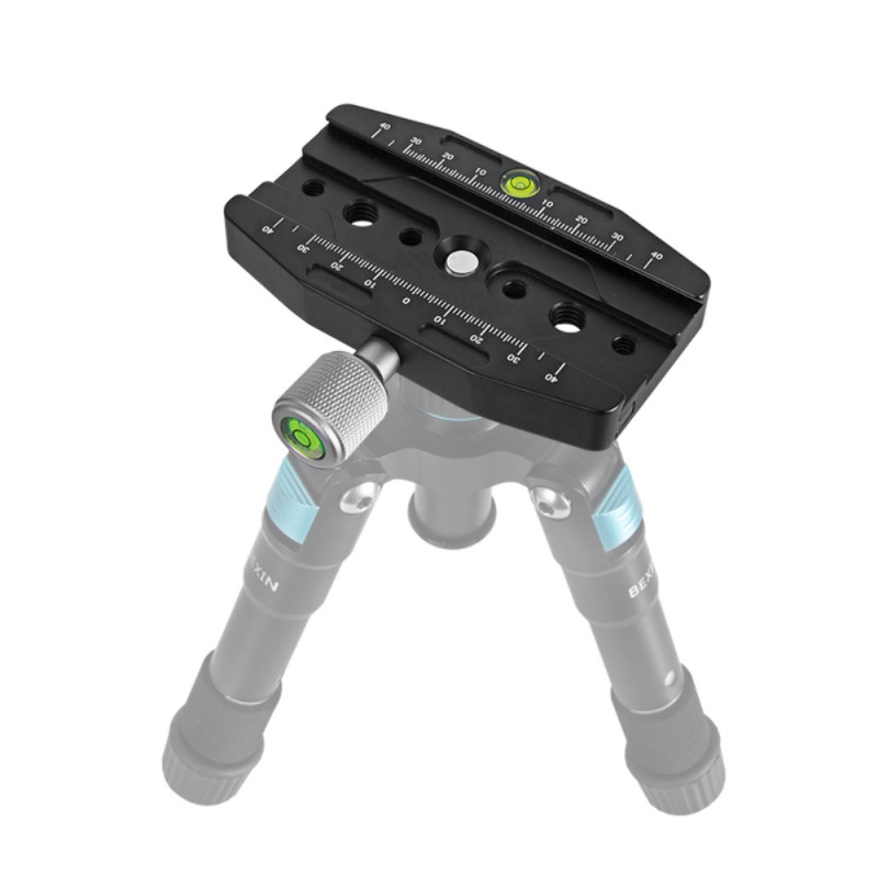 Adaptador universal SLR para tripés com níveis integrados