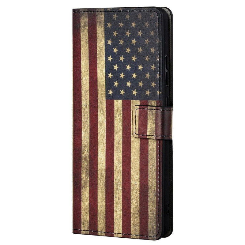 Capa para Moto G82 5G / G52 Bandeira Americana Vintage