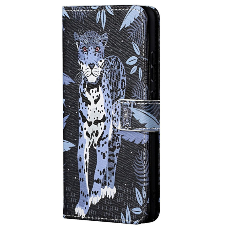 Capa para Moto G62 5G Leopard Strap