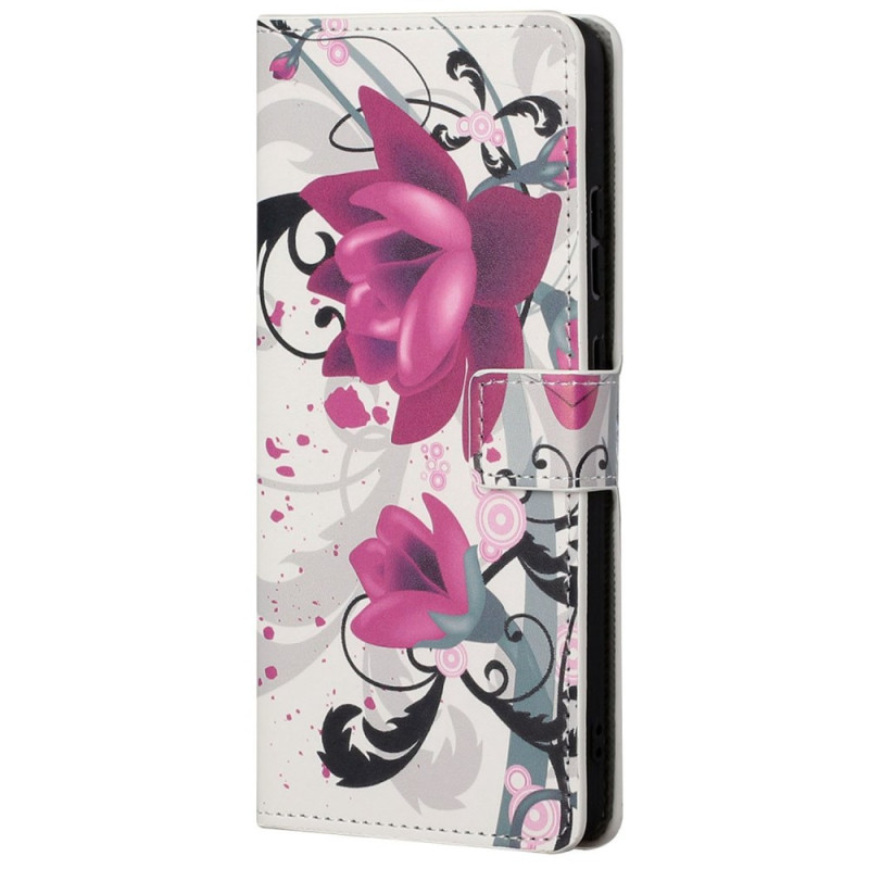 Capa Flores Tropicais para Moto G62 5G