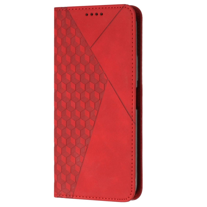 Capa Flip Moto G62 5G Estilo Couro Padrão Discreto