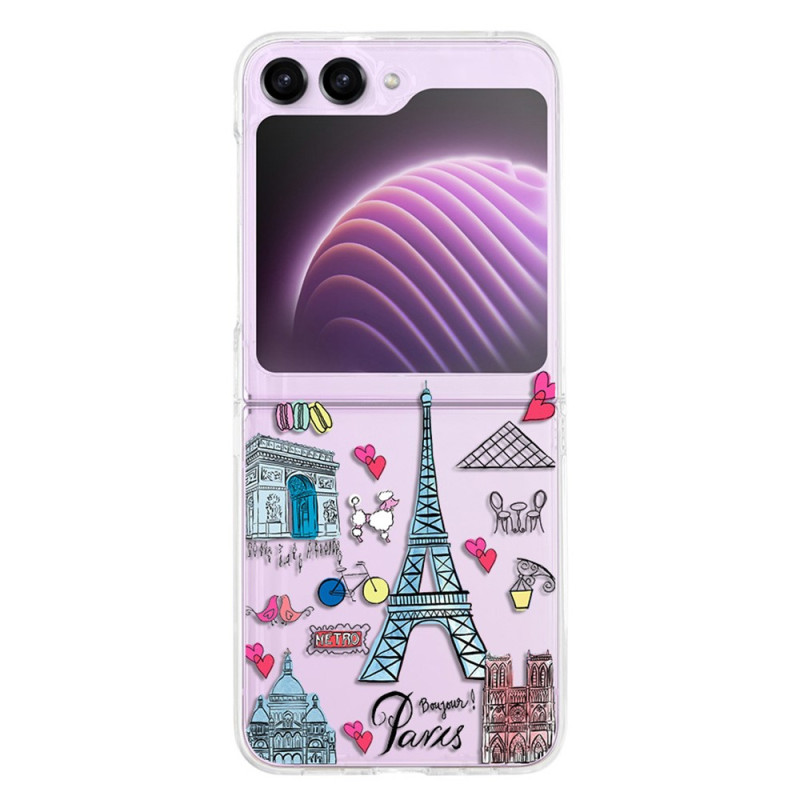 Samsung Galaxy Z Flip 5 Capa transparente Paris