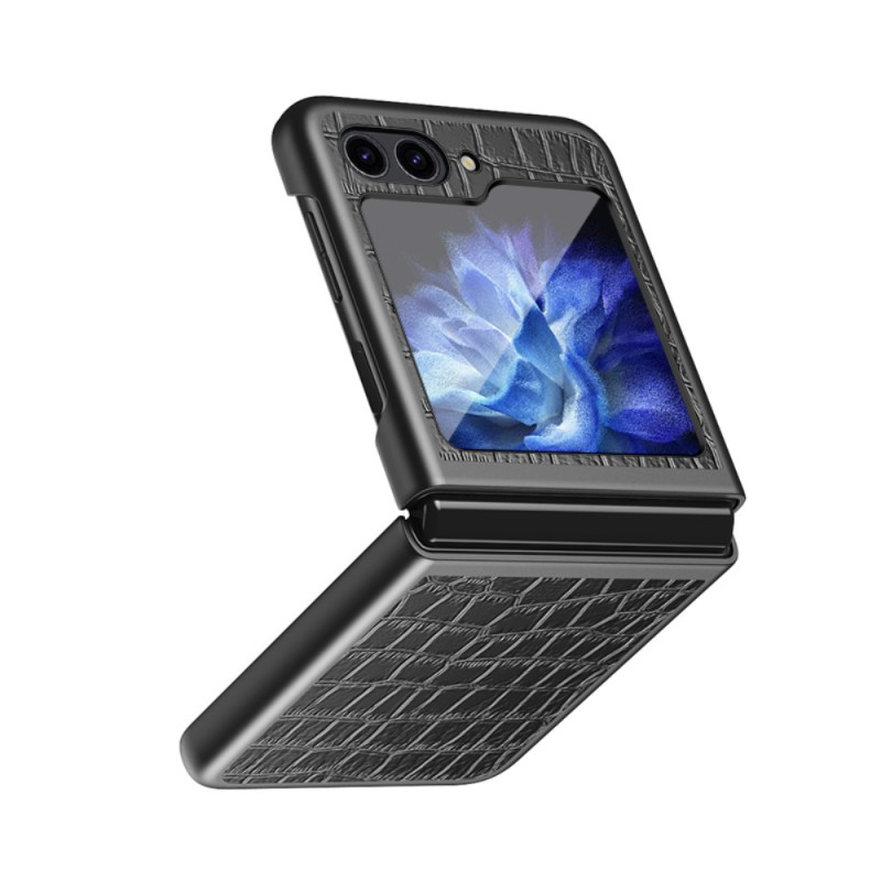 Capa estilo croco para Samsung Galaxy Z Flip 5